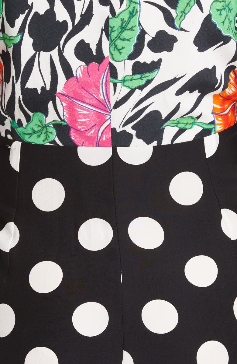 RIXO Gretal Floral & Polka Dot Print Dress, Alternate, color, 