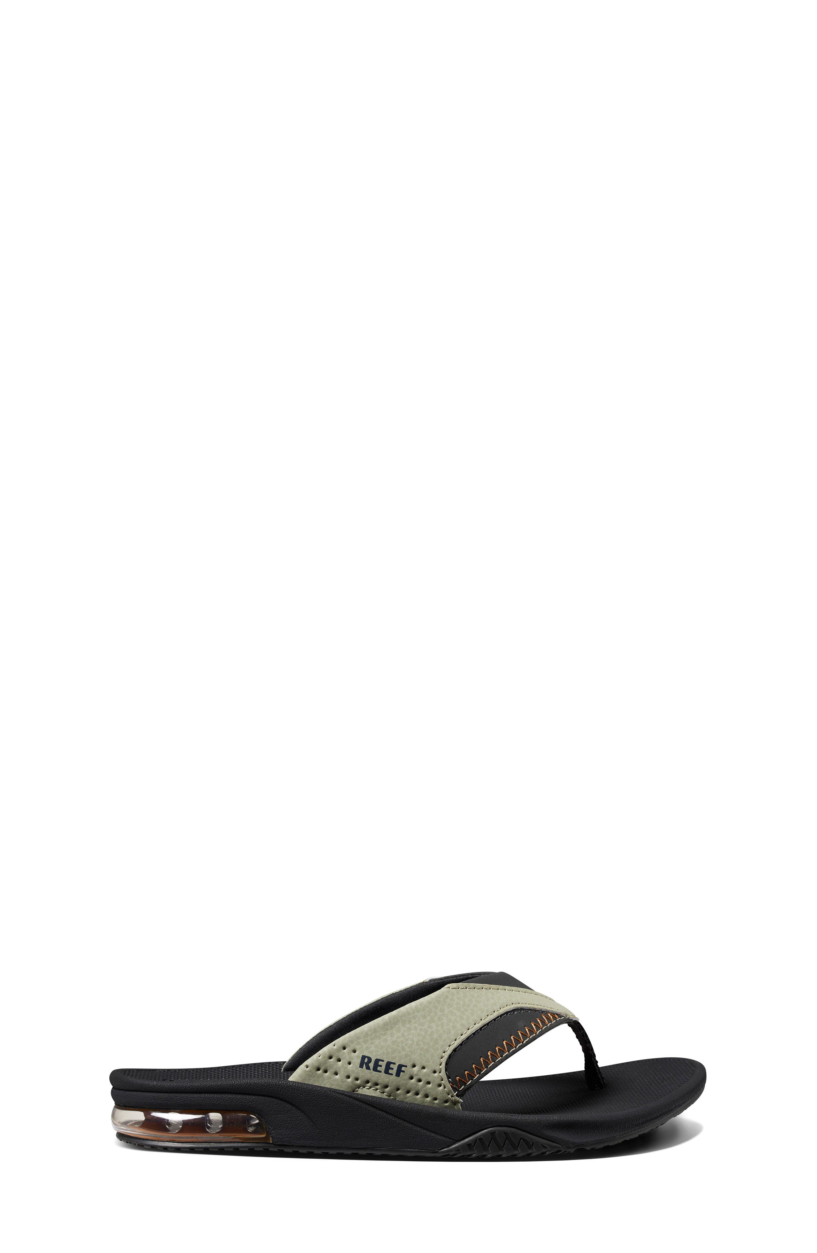 Kids' Fanning Flip Flop, Alternate, color, OLIVE/ SUDAN