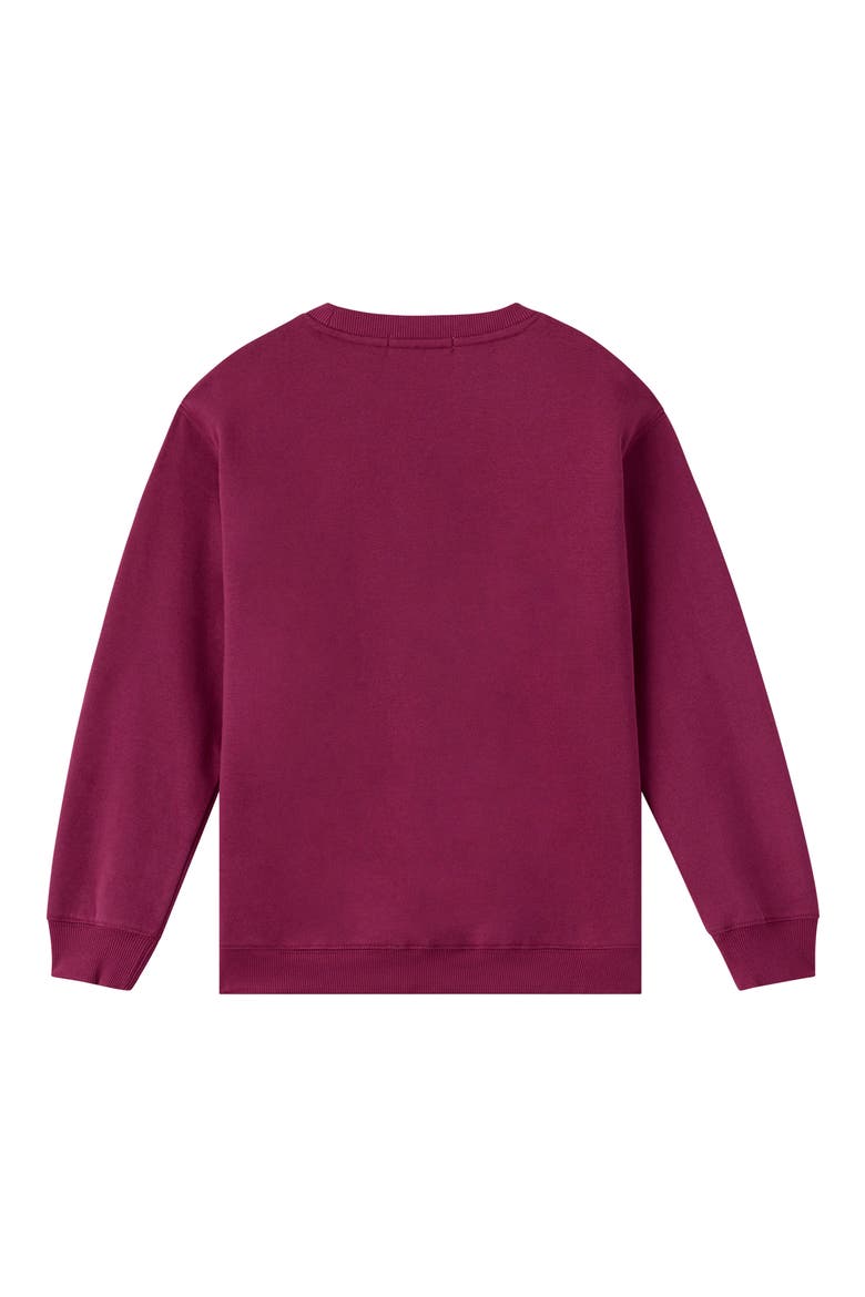 Kids' The Original Oversized Graphic Sweatshirt, Alternate, color, RASPBERRY