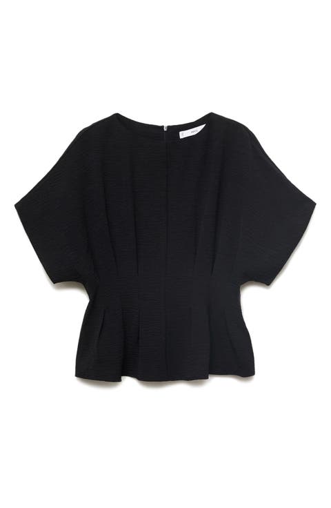 Short Sleeve Peplum Top