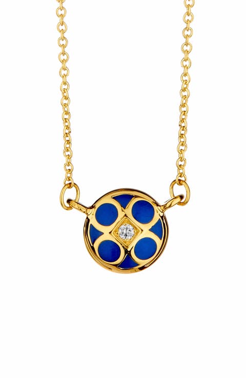 Reversible Enamel Necklace