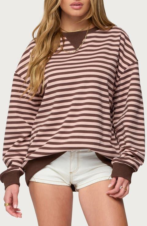 Onda Stripe Oversize Sweatshirt