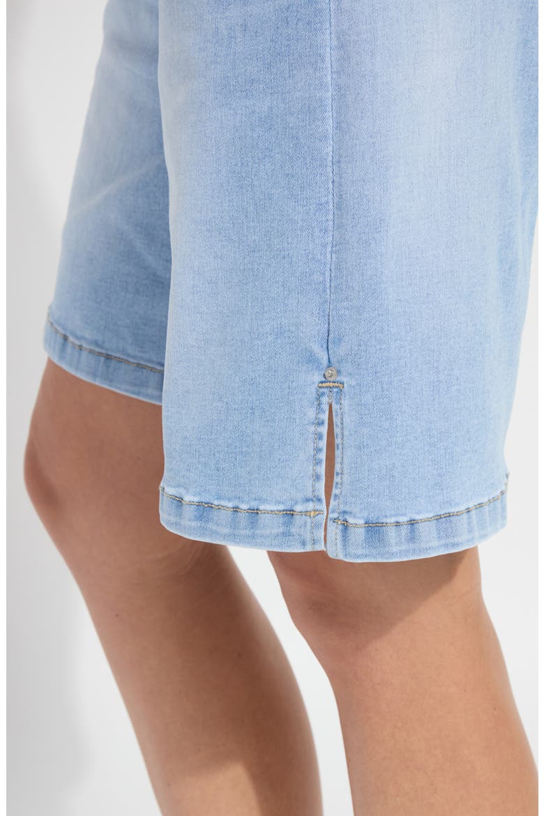 Lennon Denim Pull-On Bermuda Shorts, Alternate, color, BLEACHED BLUE