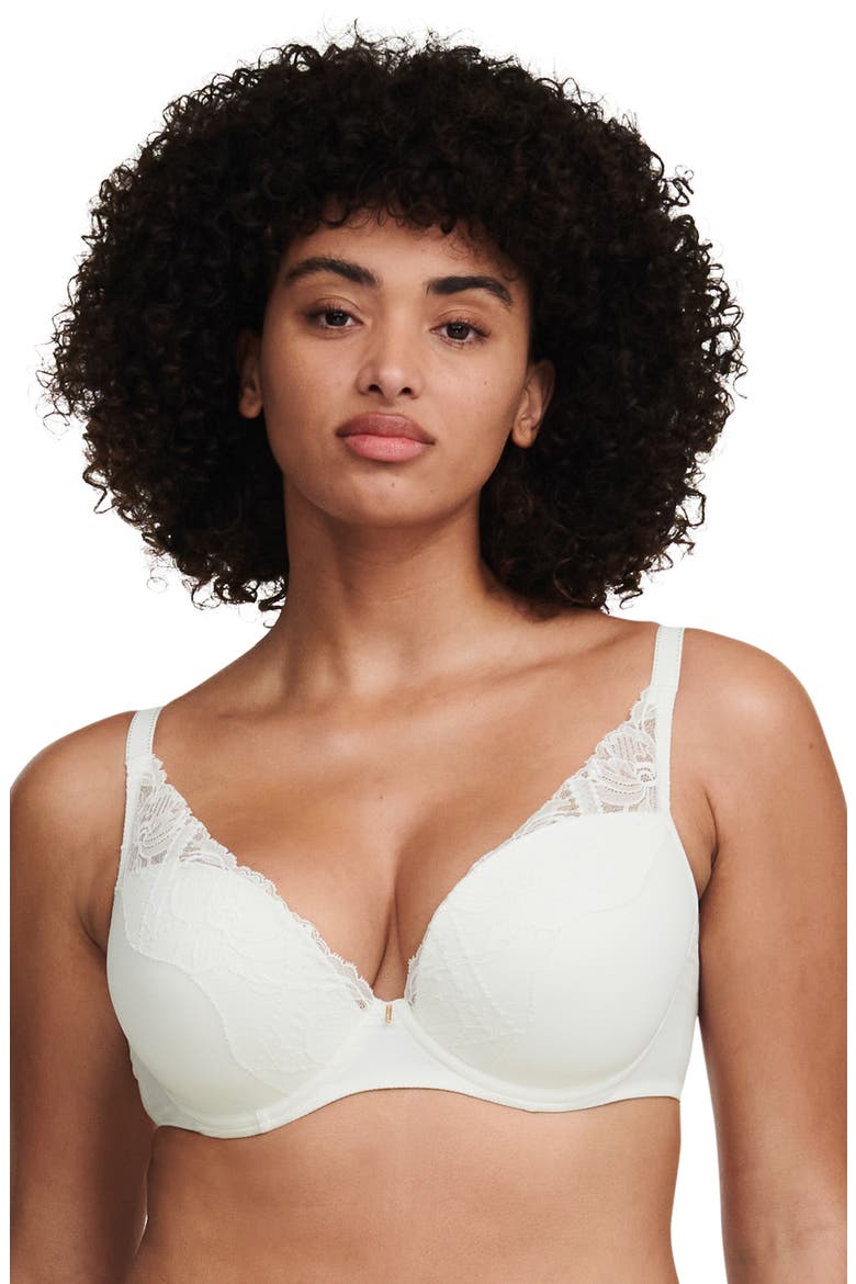 Orangerie Dream Plunge T-Shirt Bra, Alternate, color, MILK-LW