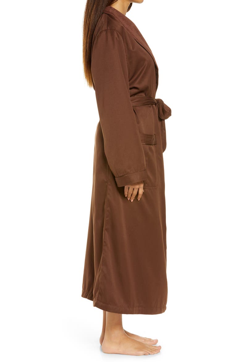 Women's Sherbrooke Brushed Microfiber Robe, Alternate, color, CHOCOLATE
