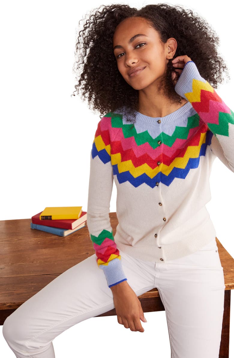 Boden Rothesay Fair Isle Cardigan, Alternate, color,