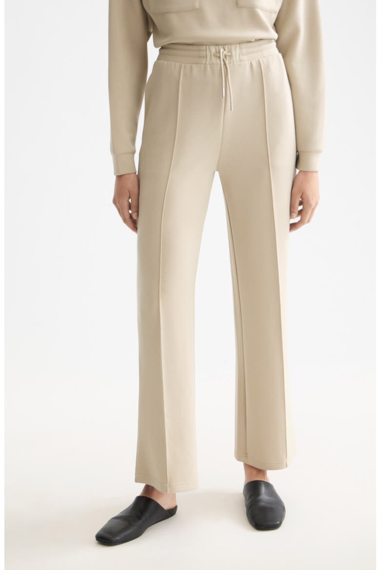 Interlock Seamed Cotton Blend Sweatpants, Main, color, PLAZA TAUPE