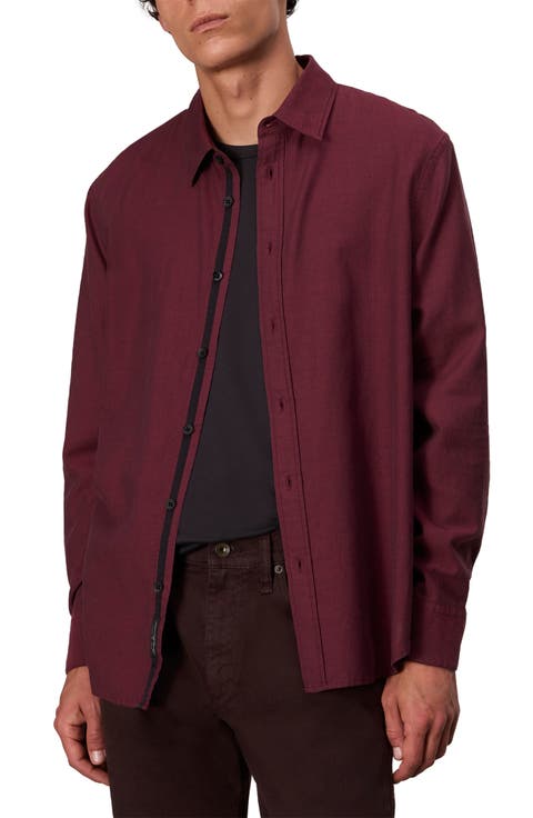 Finch Zigaag Dobby Button-Up Shirt