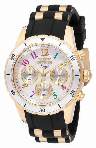 Angel Silicone Strap Watch, 40mm