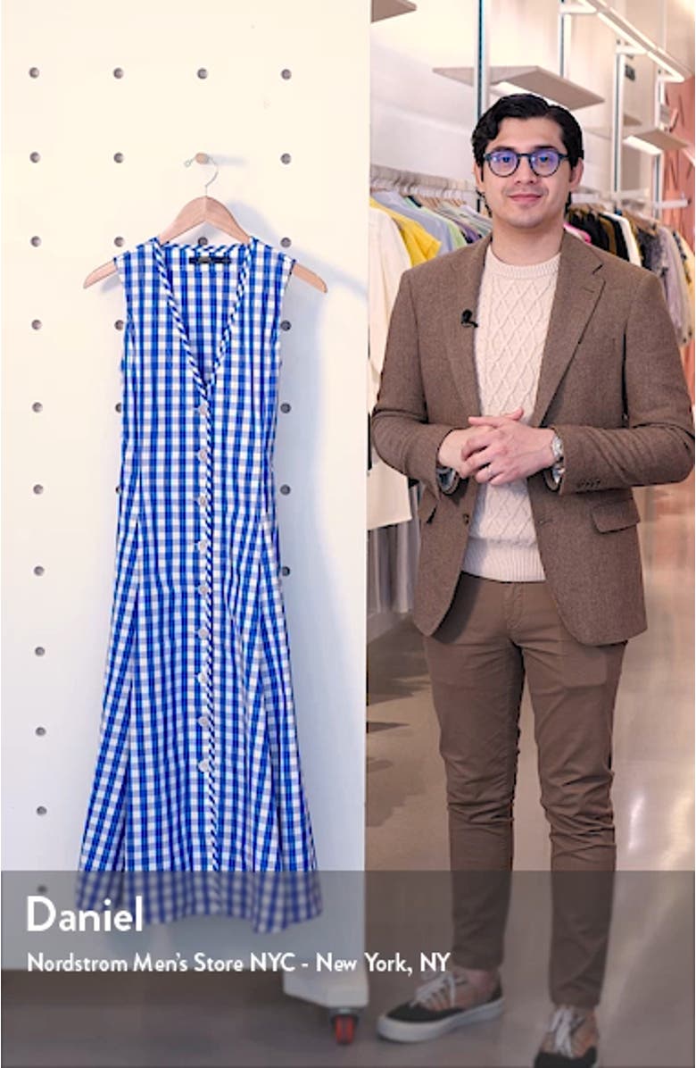 Gingham A-Line Dress, sales video thumbnail
