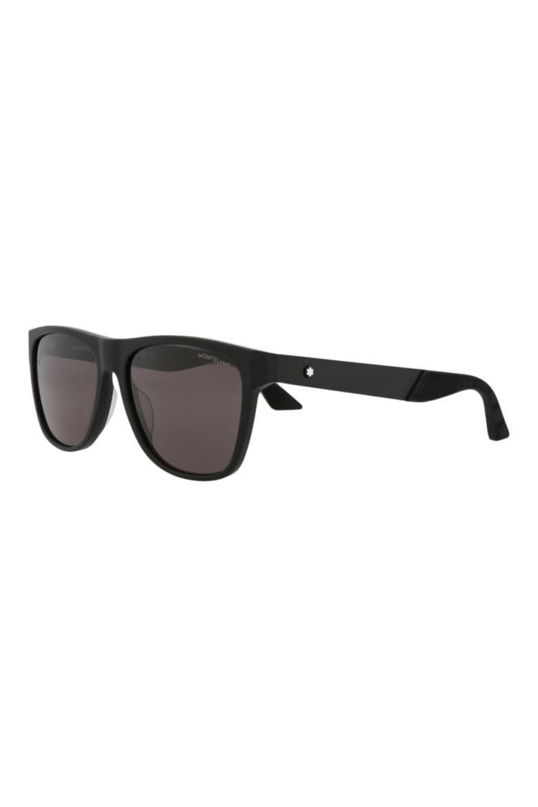 56mm Square Sunglasses, Alternate, color, BLACK GREY