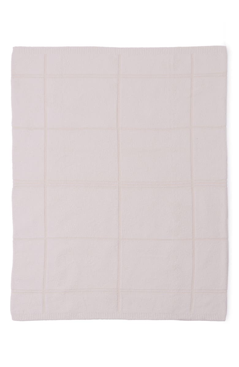Barefoot Dreams<sup>®</sup> CozyChic<sup>®</sup> Tonal Plaid Throw Blanket, Main, color, Cream