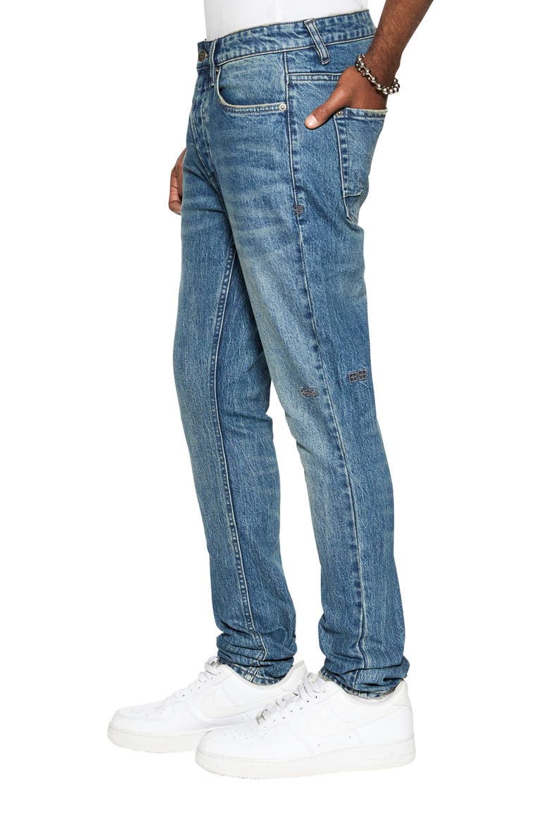 Van Winkle Skinny Fit Jeans, Alternate, color, DENIM