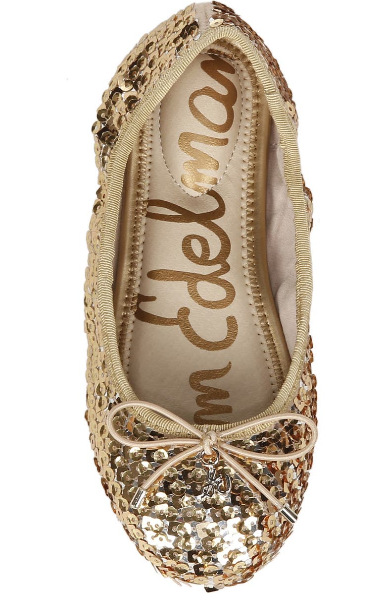 Sam Edelman Felicia Ballet Flat, Alternate, color, Gold Muilti