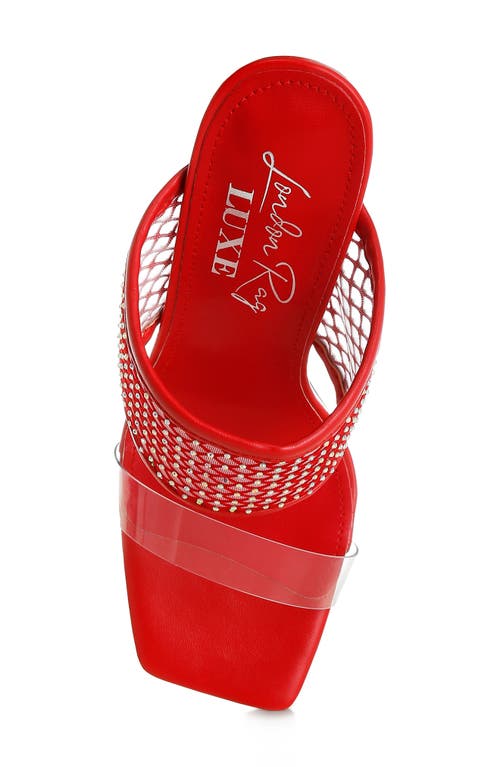 London Rag Salween Clear Strap Stiletto Sandal