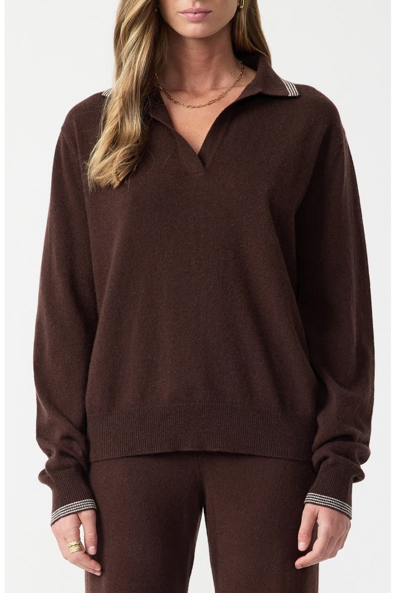 Coco Luna Cashmere Sweater, Main, color, BROWN