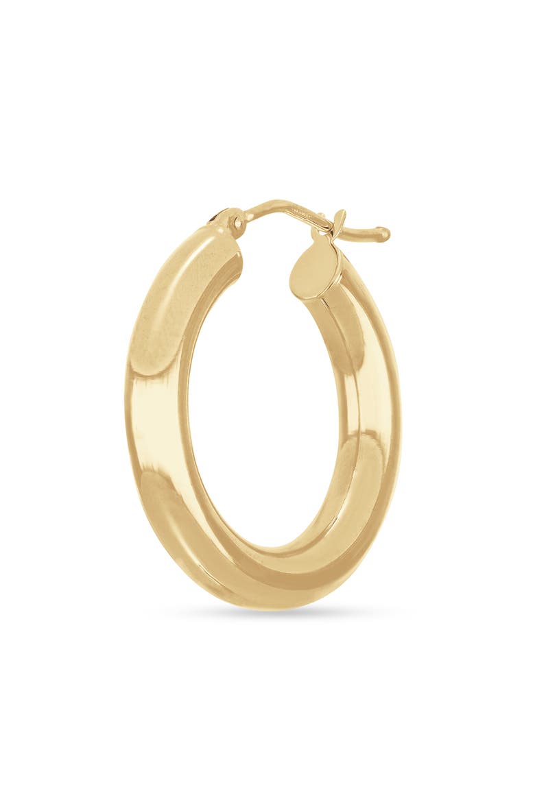 14K Gold Smooth Hoop Earrings, Alternate, color, 14K YELLOW GOLD