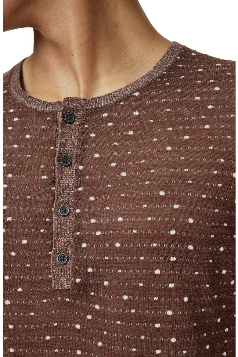 Cabras Wool Short Sleeve Henley Sweater, Alternate, color, HAZELNUT