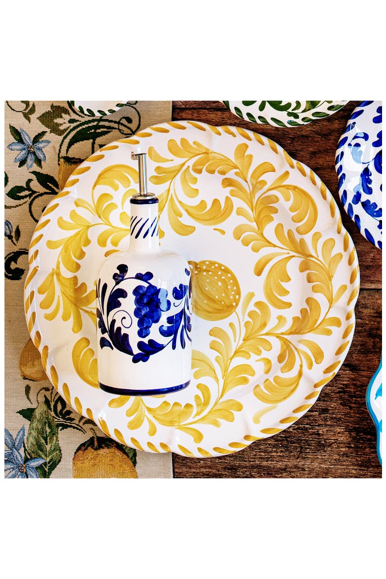 Arezzo Round Platter, Alternate, color, YELLOW