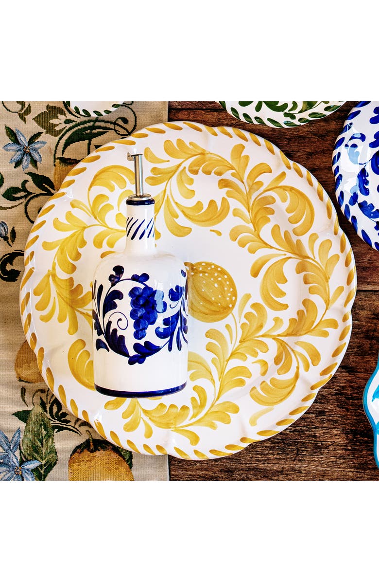 VIETRI Arezzo Round Platter, Alternate, color, Yellow