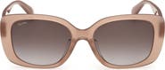 Max Mara 55mm Rectangular Sunglasses