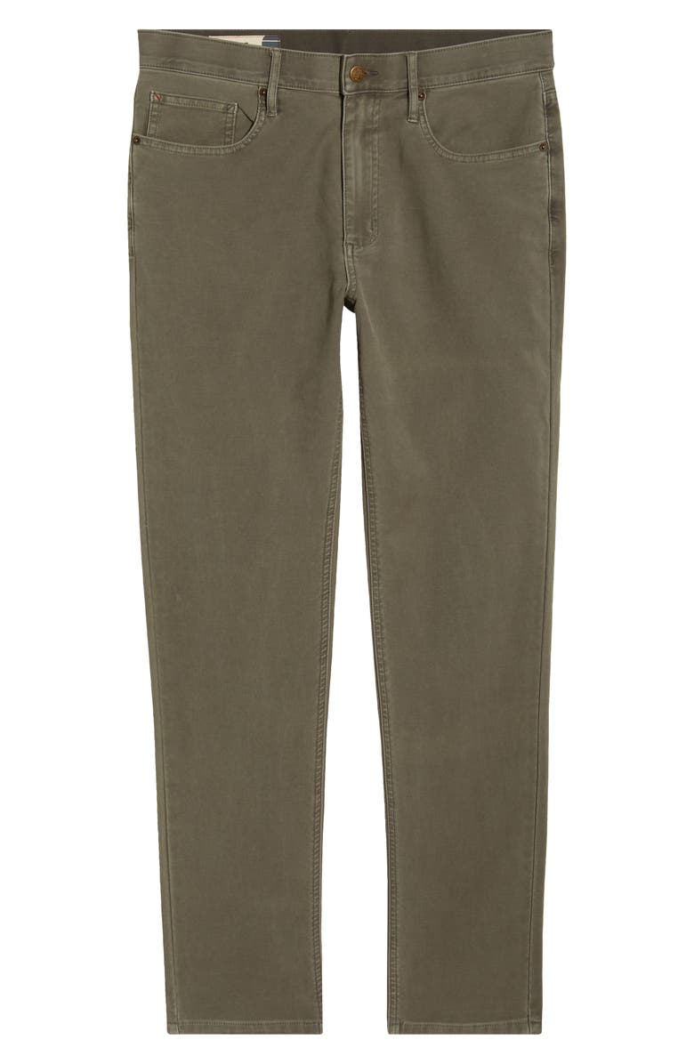 Marine Layer Flex Slim Straight Leg Stretch Twill Pants, Alternate, color, Olive