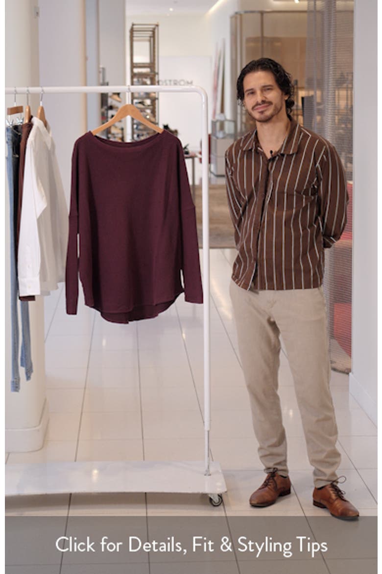 Latte Blue Oversize Thermal Top video