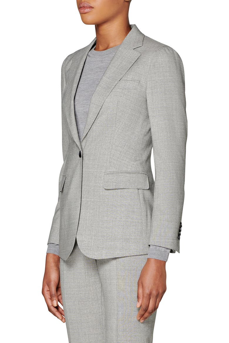 Cameron Wool Suit Jacket, Alternate, color, LIGHT GREY