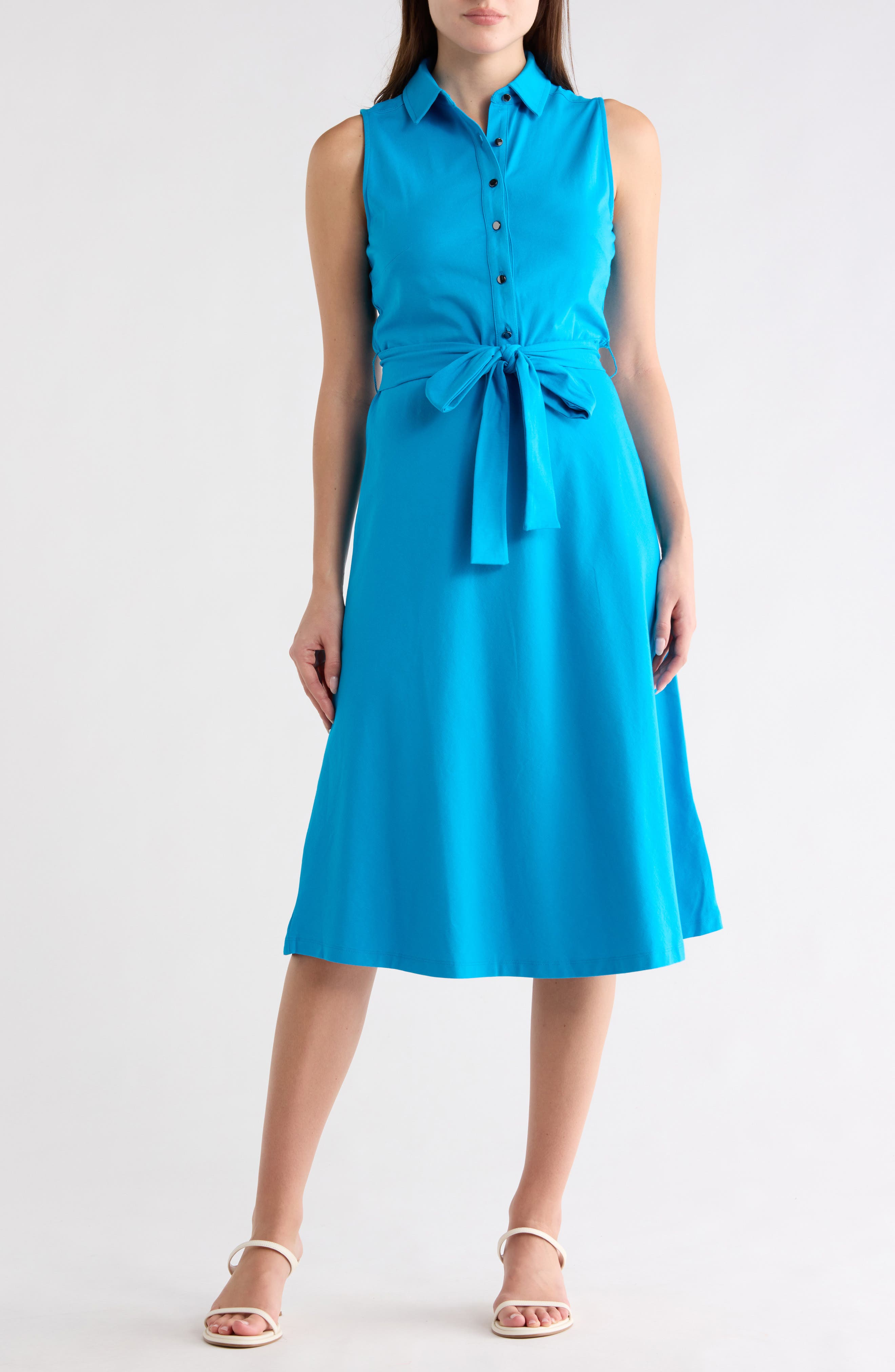 DKNY Tie Waist Shirtdress