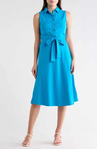DKNY Tie Waist Shirtdress