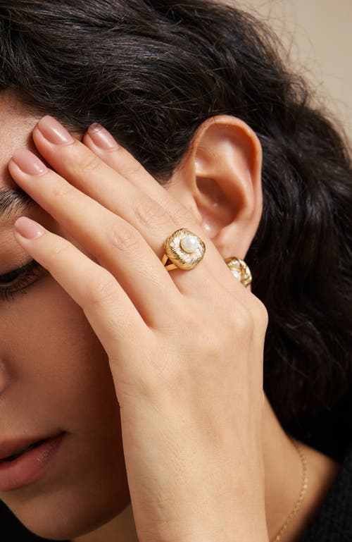 Rc Retro Chic Canary Ring In Gold