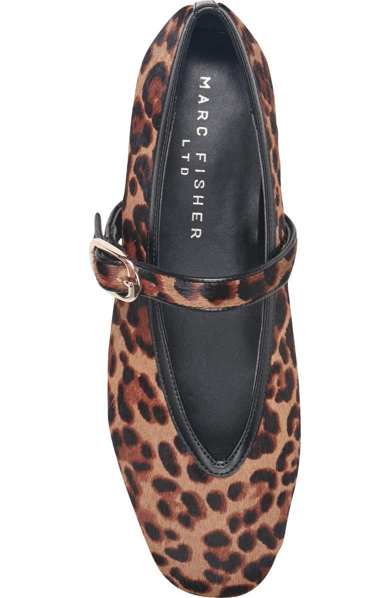 Marc Fisher LTD Godealy Genuine Calf Hair Mary Jane Flat, Alternate, color,