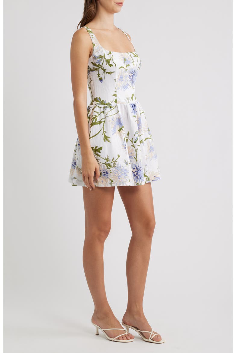 Janu Linen Minidress, Alternate, color, SERENITY