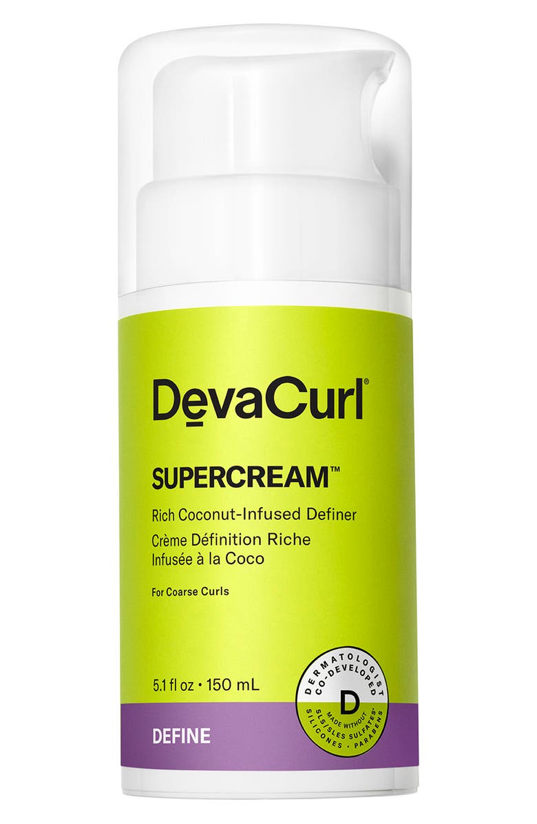 DevaCurl Supercream<sup>™</sup> Rich Coconut-Infused Definer, Main, color, 