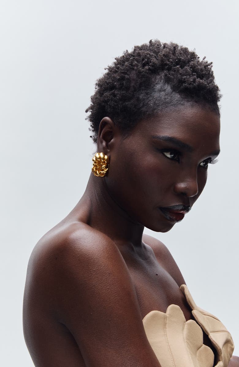 Julietta Loulou Stud Earrings, Alternate, color, Gold