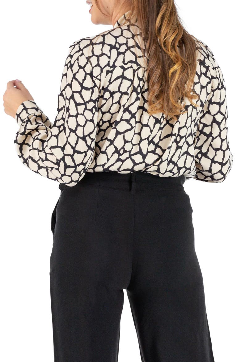 Sophie Tie Neck Maternity/Nursing Top, Alternate, color, IVORY