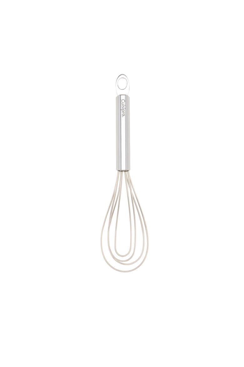 8-Inch Silicone Flat Whisk, Frosted, Main, color, Silver