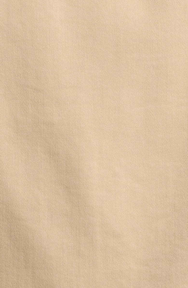 Liverpool Los Angeles Peplum Twill Trucker Jacket, Alternate, color, Cappuccino