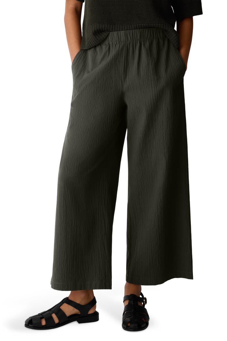 ANKLE WIDE PANT, Main, color, SEAWEED