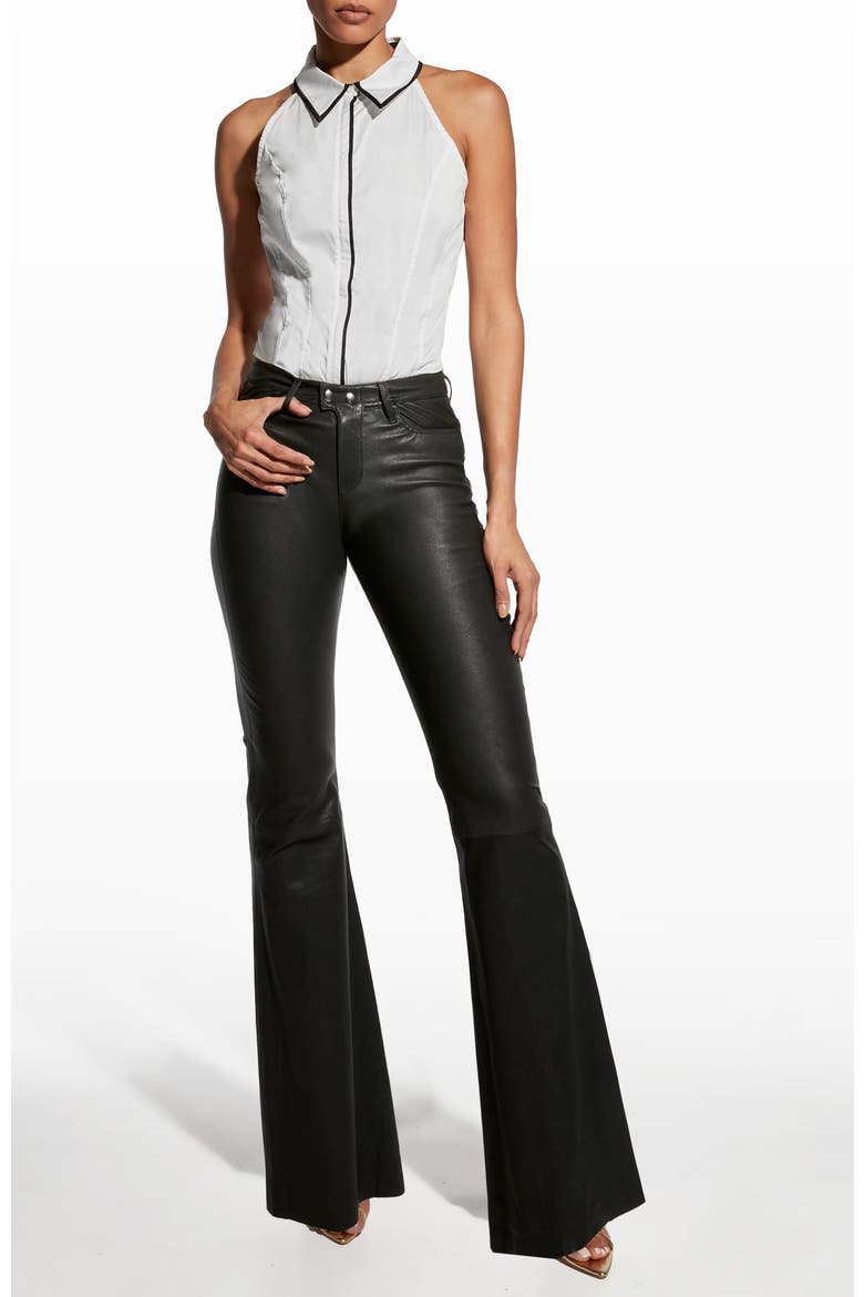 Reese Halter Blouse, Alternate, color, White