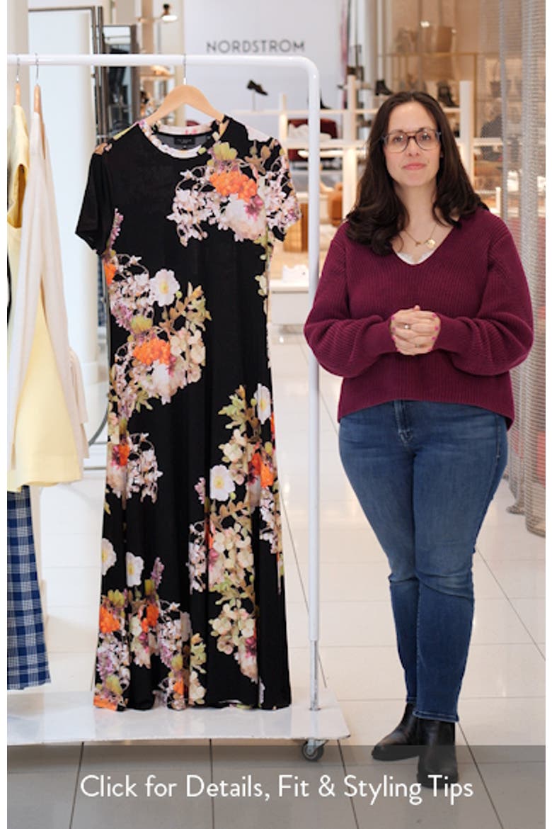 Theresa Floral T-Shirt Maxi Dress video