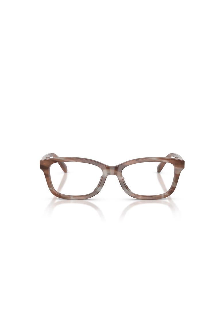 51mm Rectangle optical glasses, Alternate, color, Brown