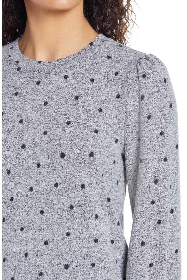 Cozy Long Sleeve Knit Shift Dress, Alternate, color, GREY MULTI