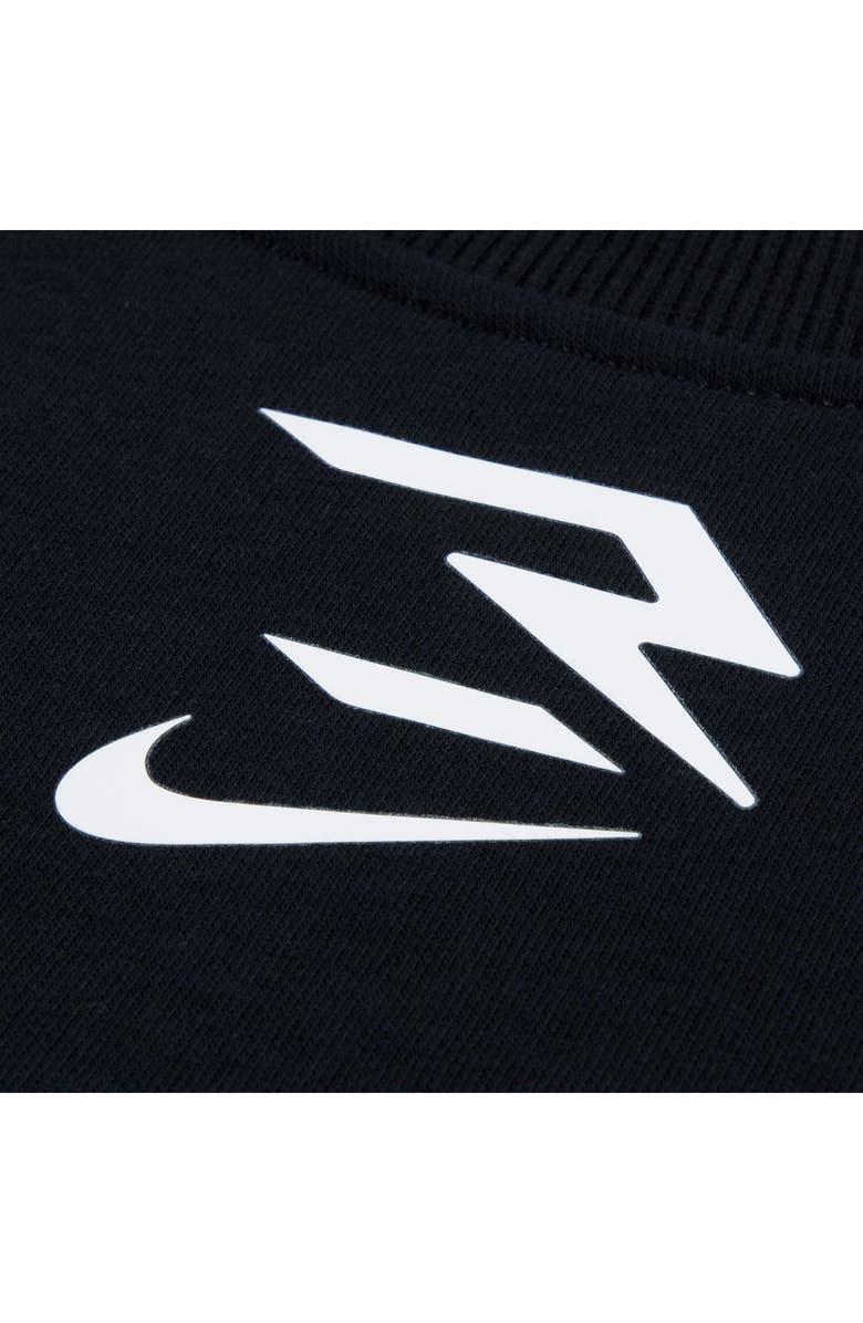 3 Brand Kids' Logo Fleece Sweatshirt & Joggers Set, Alternate, color, Black