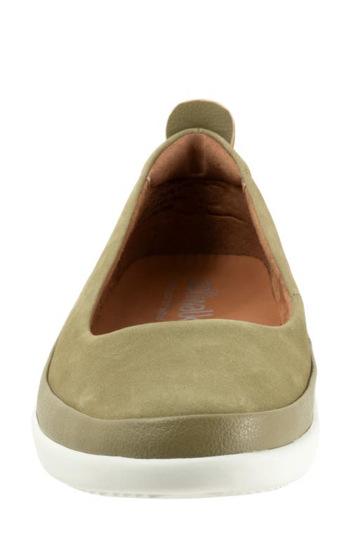 Softwalk ® Disa Flat In Olive Nubuck