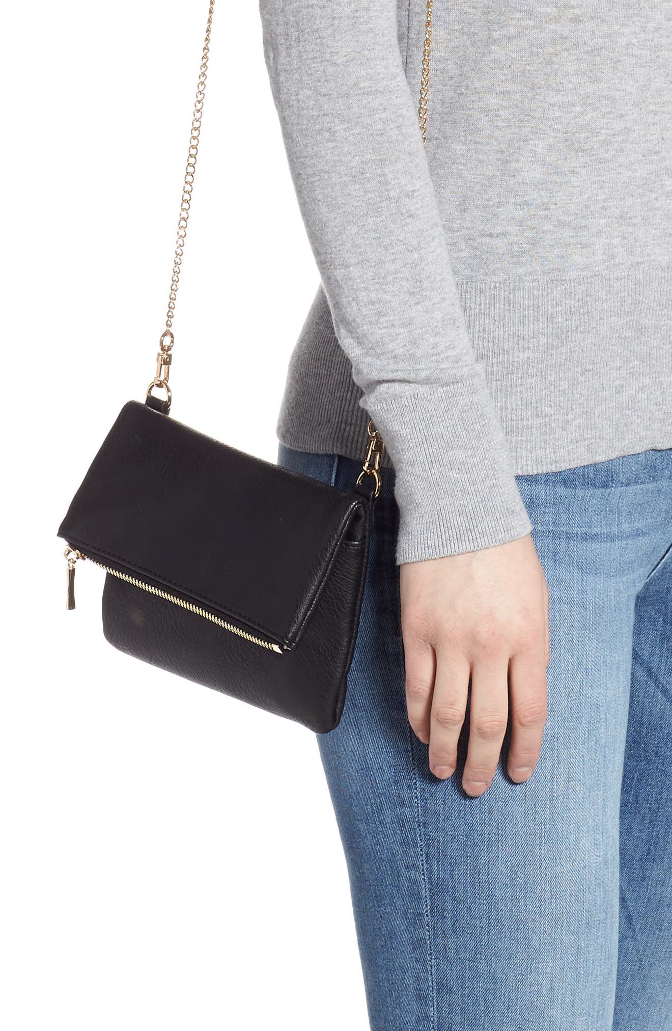 Sole Society Cassie Faux Leather Belt Bag, Alternate, color, 