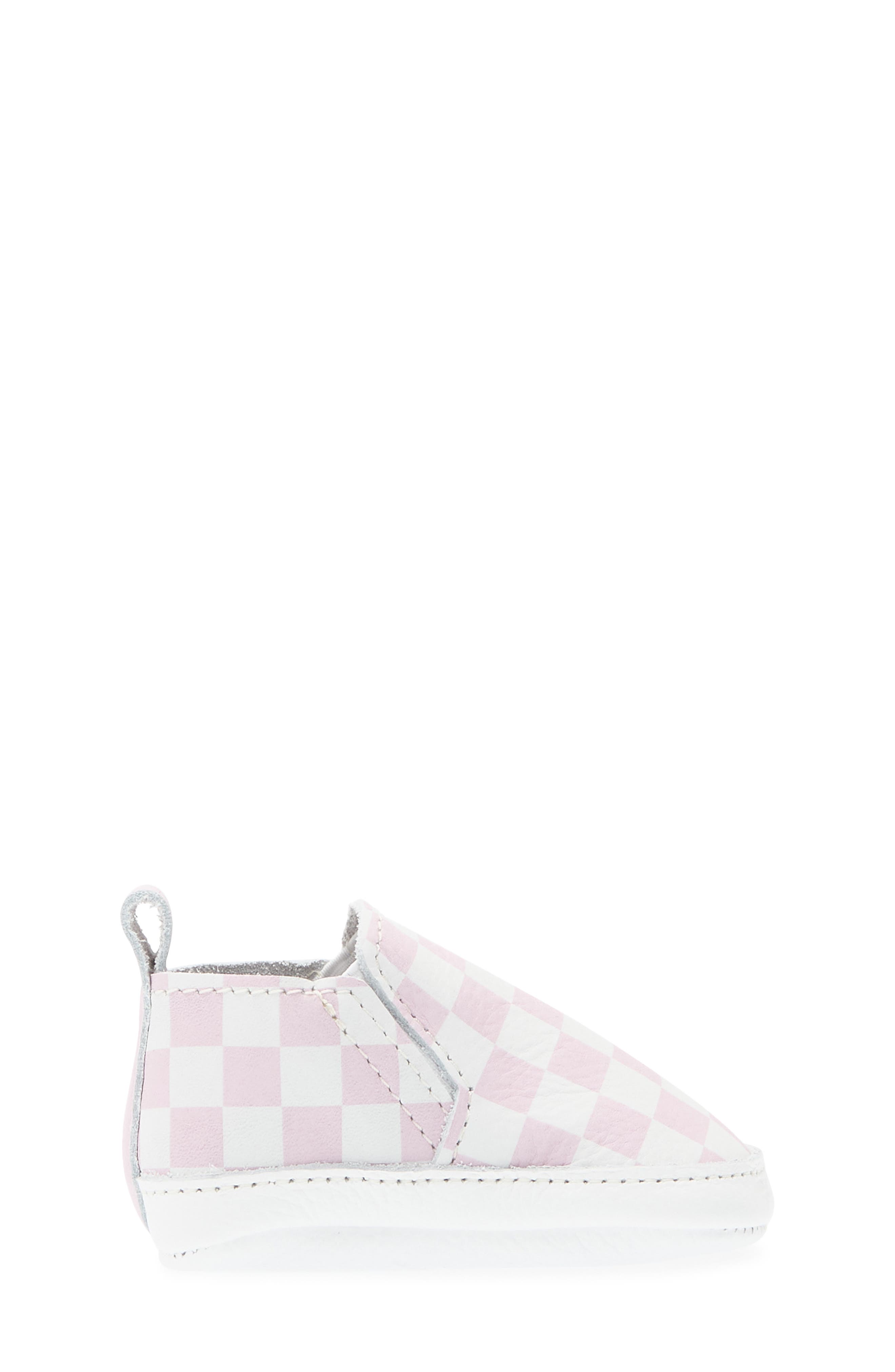Check Leather Slip On Shoe, Alternate, color, PETAL PINK CHECK