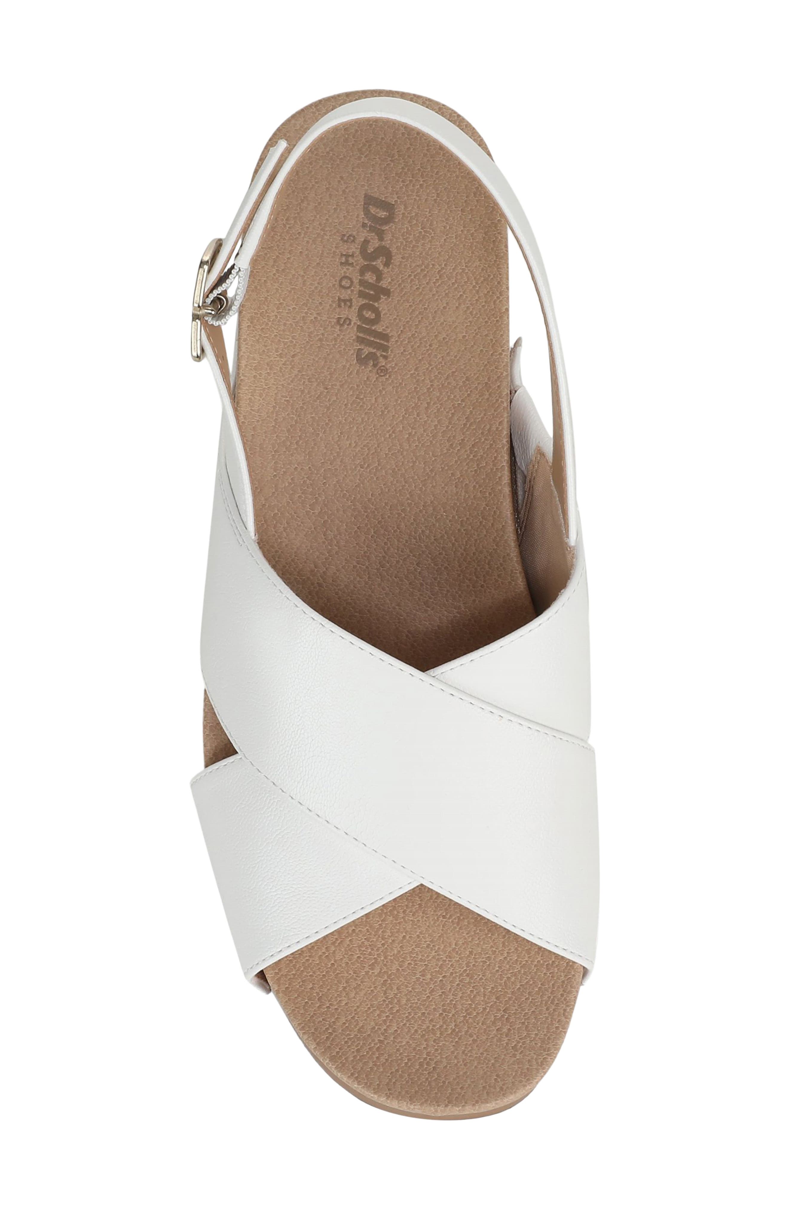 Weslee Slingback Platform Sandal, Alternate, color, WHITE