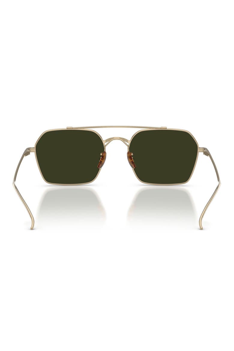 TK-15 53mm Polarized Geometric Sunglasses, Alternate, color, GOLD / POLAR
