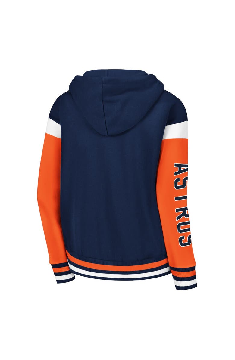 STARTER Women's Starter Navy Houston Astros Homestretch Full-Zip Hoodie, Alternate, color, Navy